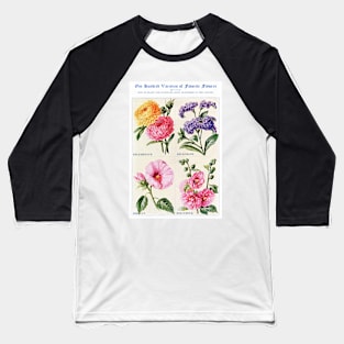 Flower watercolor illustration (1915) Baseball T-Shirt